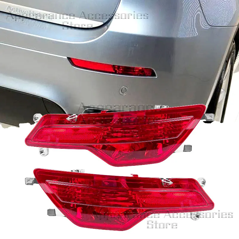 OE:63147187219 63147187220 Auto-Heckstoßstange Links/Rechts Reflektorstreifen Rote Linse Rückstrahler für BMW X6 E71 E72 2008-2014
