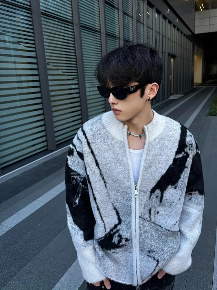 

Мужской вязаный кардиган Cleanfit American High Street, модный, свободного кроя, для весны и осени, длинный рукав