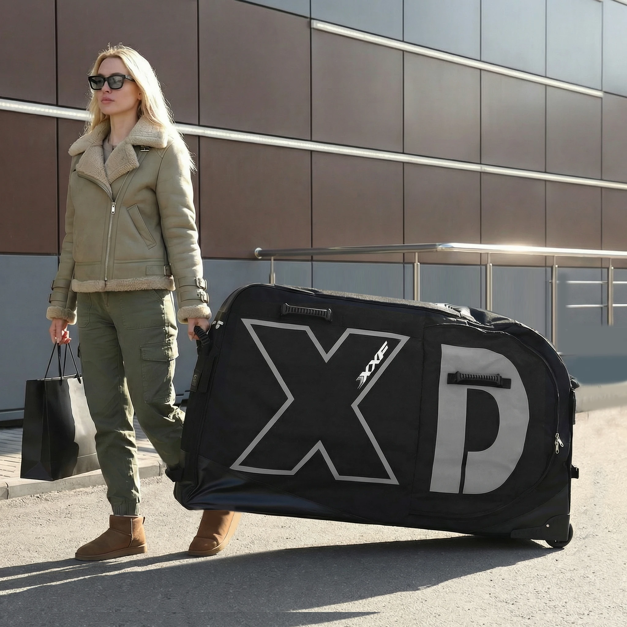 

Чехол для транспортировки велосипедов с колесами для MTB 26/27.5/29 дюймов и шоссейных велосипедов 700C, нейлон 900D, мягкий, водонепроницаемый