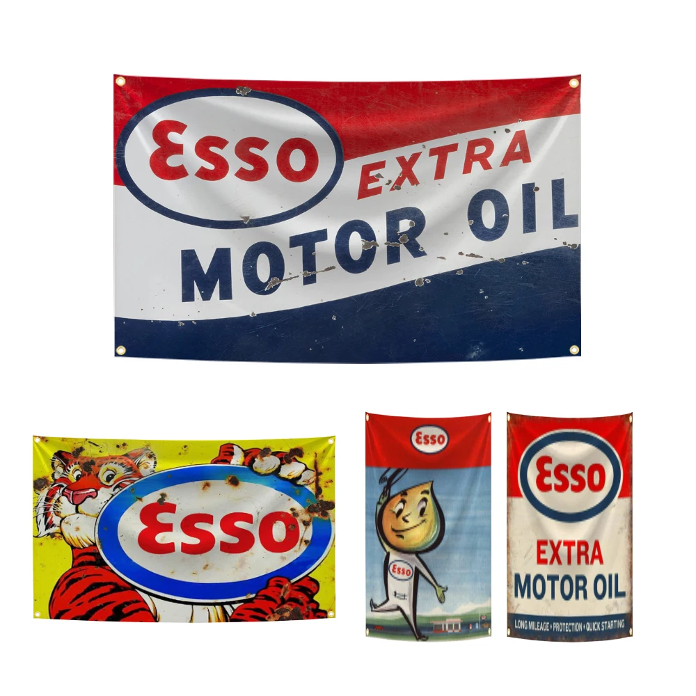

90x150cm Extra Motor Oil Essos Flag Polyester Digital Printing Banner for Garage Home or Outside Decoration Tapestry