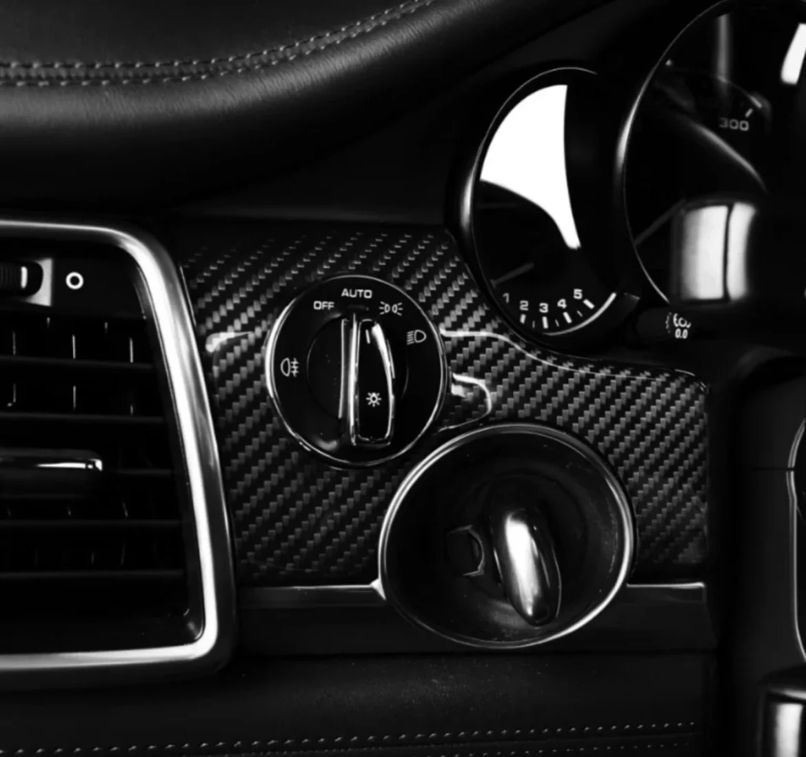 1 Set Dry Carbon Fiber Auto Innere Center Control Tür Panel Getriebe Shift Dekorative Abdeckung Trim Fit Für Porsche Panamera 2010-2016