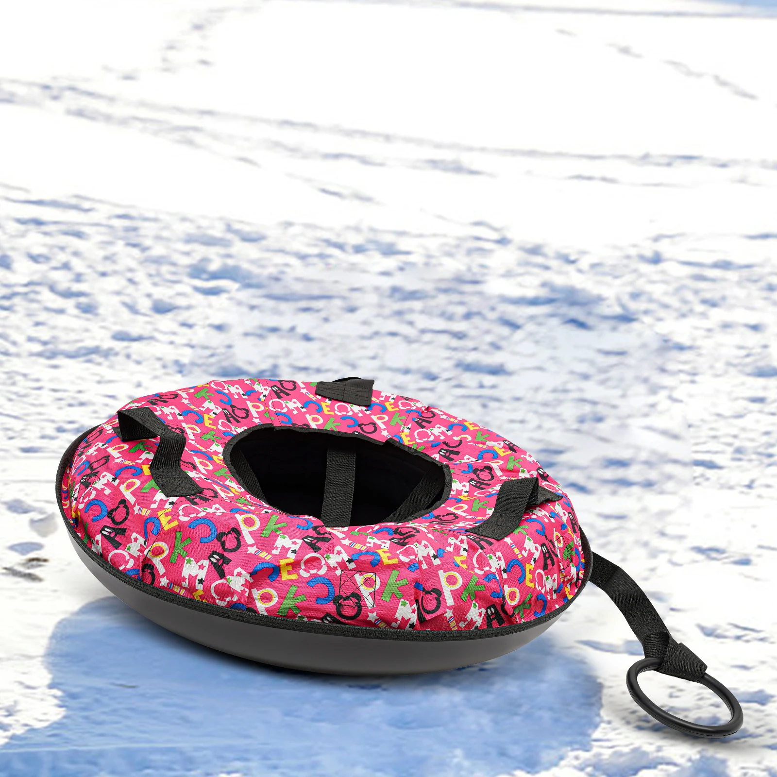 

80cm Pink Oxford Cloth Ski Tube for Outdoor Skiing And Sand Sliding Suitable for Adults And Children