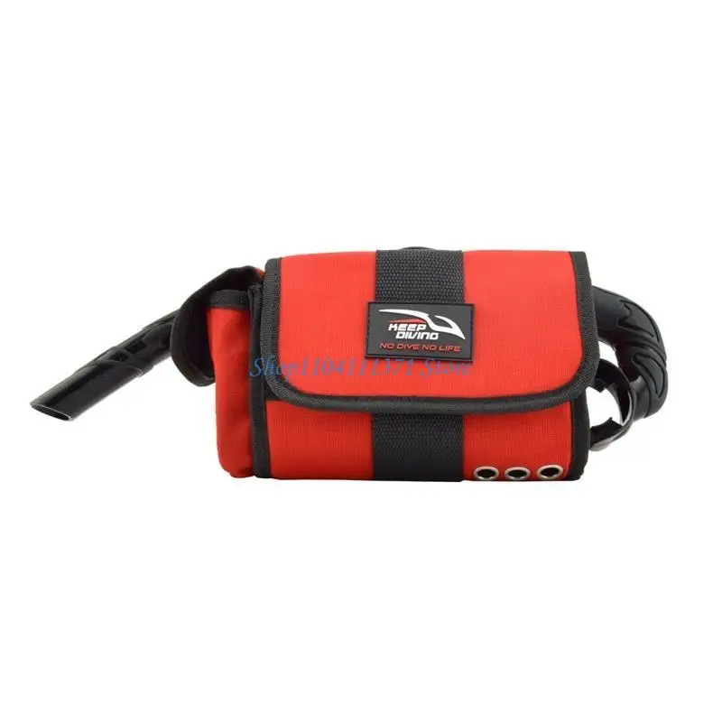 P9FC للصدمات قناع غوص حقيبة المحمولة السباحة الغوص حقيبة قناع الغطس للحالة مع مشبك معلق الغوص الملحقات #4