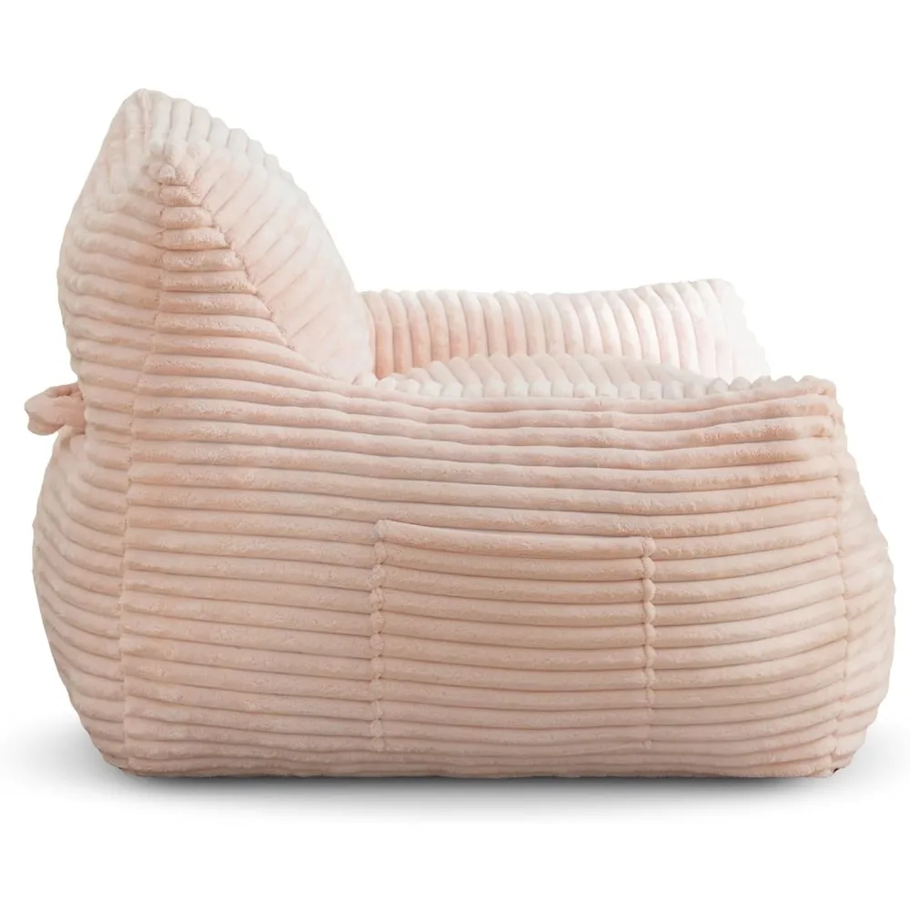 كراسي كراسي بين باج كبيرة لغرفة المعيشة - أكياس القماش المملوءة بالقطيفة مع الراحة #6