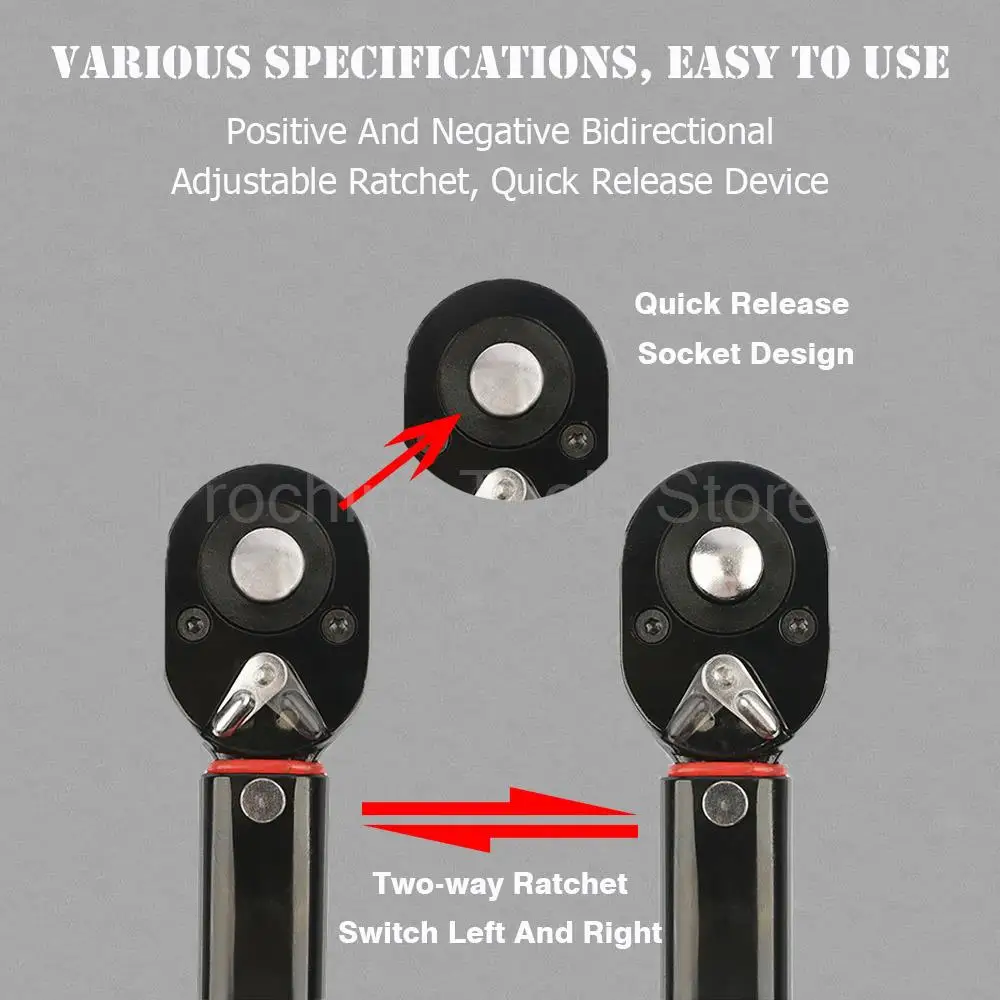 5-70Nm Bicycle Torque Wrench 3/8 Professional Dynamometric Mechanical Workshop Tools For Car Drive Repair Ratchet Key Spanner