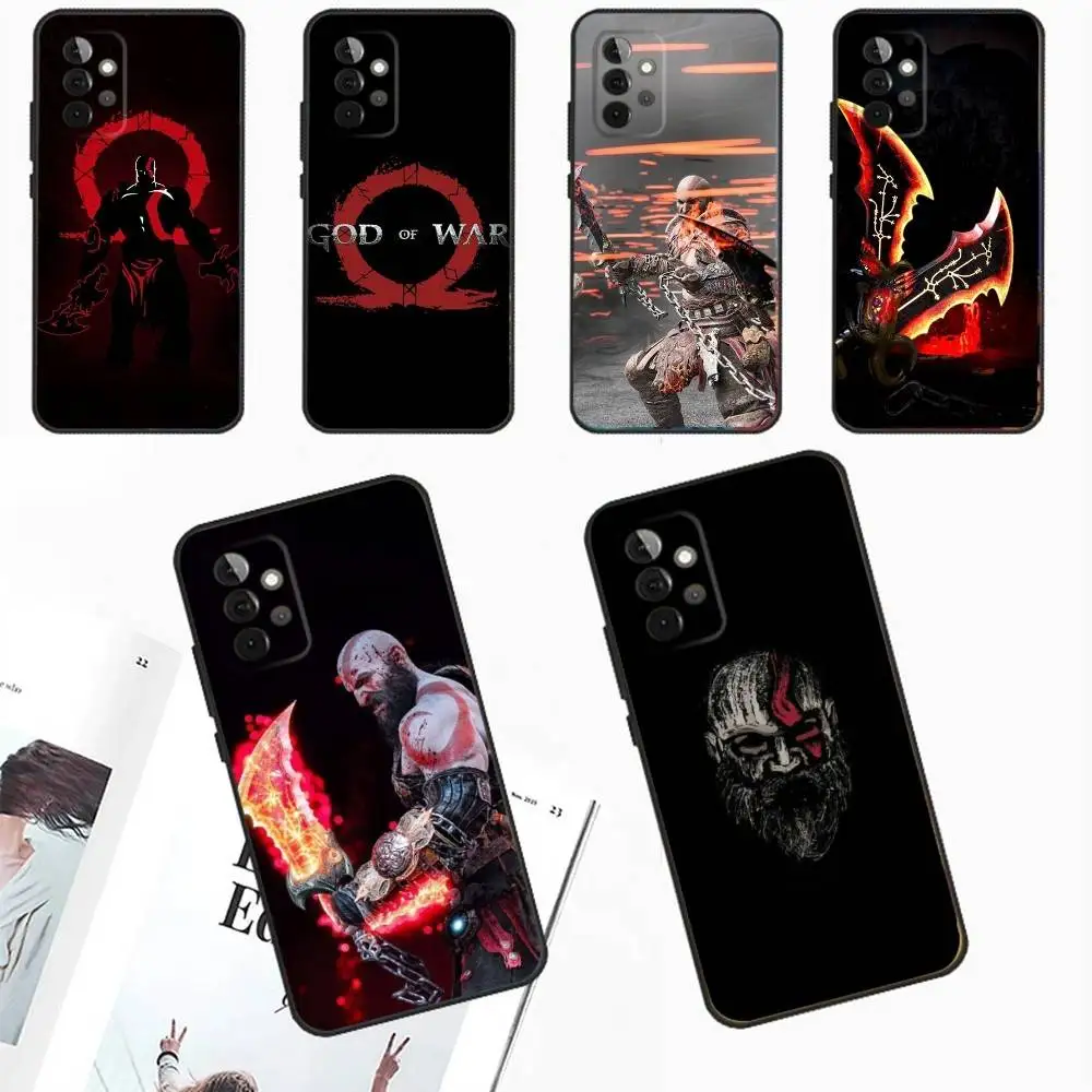

Game G-God Of W-War Phone Case For Samsung Galaxy A13,A21s,A22,A31,A32,A52,A53,A71,A80,A91 Soft Black Phone Cover