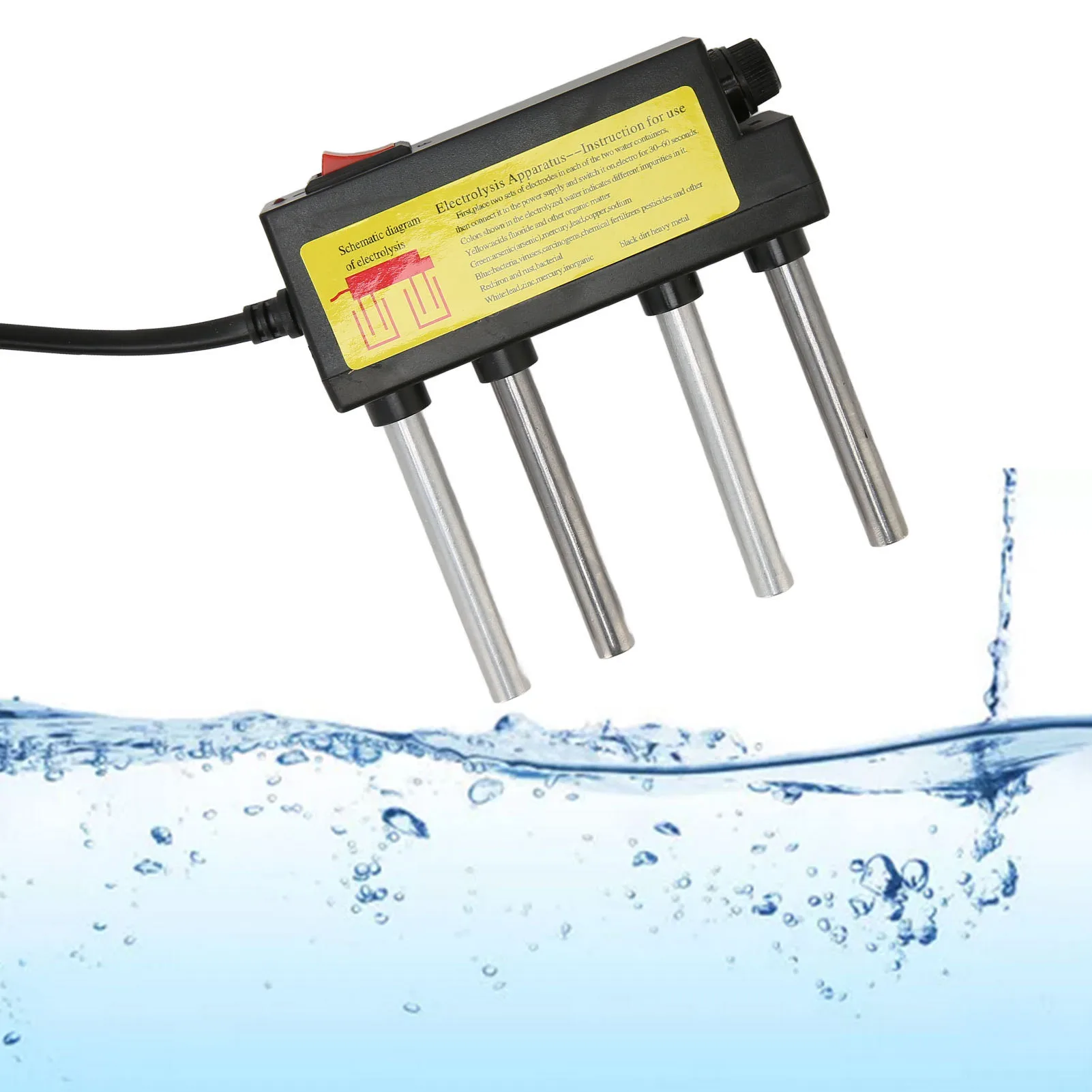 Water Electrolyzer with Leakage Proof Fuse Plug and Play Water Quality Electrolyzer for Drinking Well Water 100‑240V