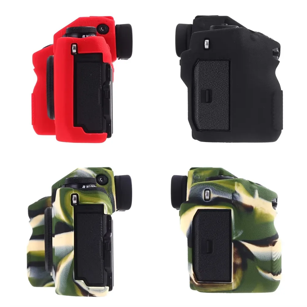 Top Texture Design Rubber Silicon Case Body Cover Protector Frame Skin for Fujifilm X-H1 Fuji XH1 Camera Soft