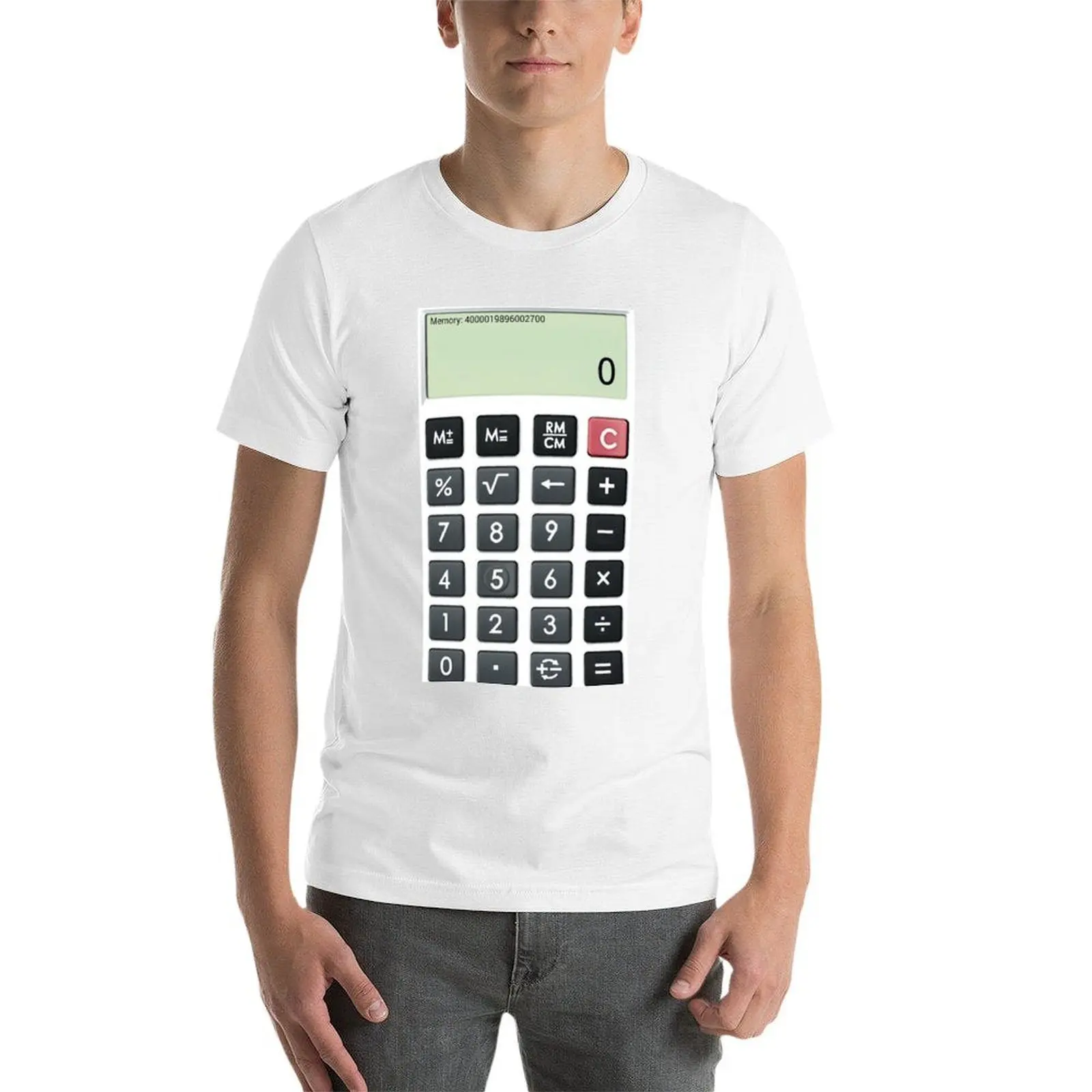 آلة حاسبة تي شيرت رجل جرافيك تي شيرت تي شيرت شخصية تي شيرت
