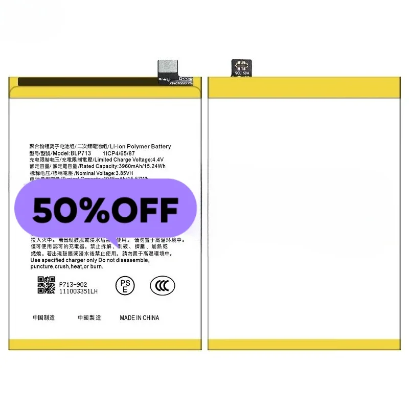 BLP713 for OPPO Realme 3 Pro/C3 Pro/X Lite Phone Battery High Quality High Capacity  Replacement Bateria Grade A Cell with Tools