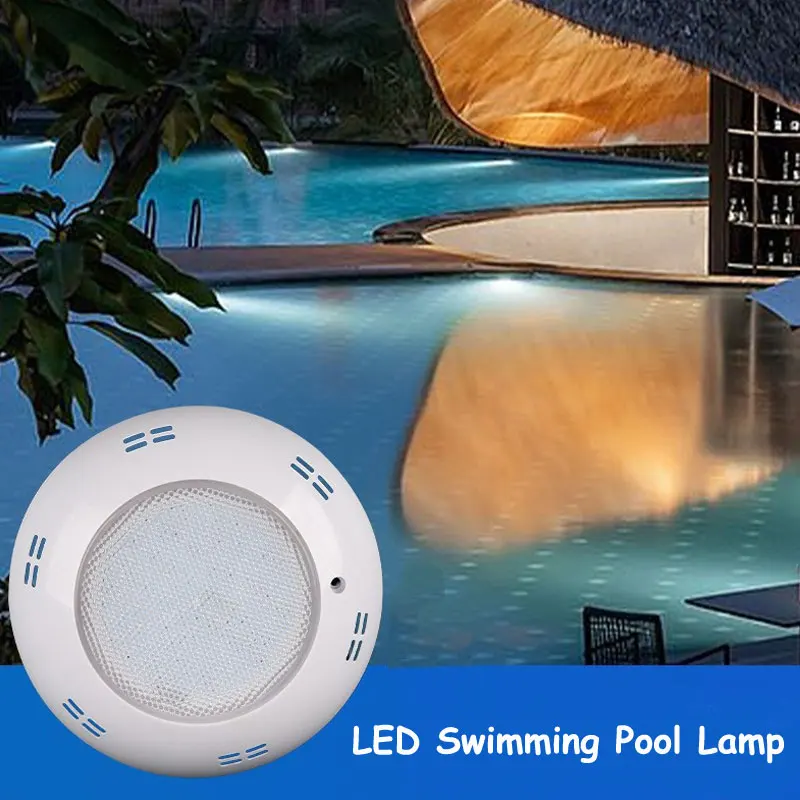 Luces De La Piscina PAR56 LED Underwater Lamps Color Changing 12V Waterproof IP68 Wall Mounted RGB Pool Lights UV-Anti PC Lamps