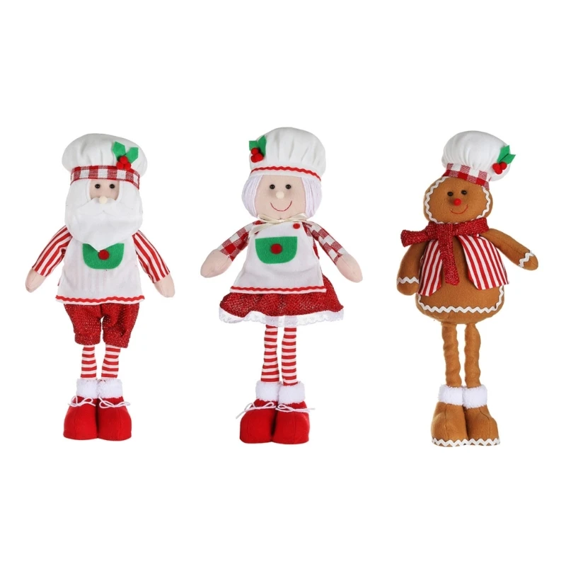 

Telescopic Christmas Figures Decoration Christmas Standing Cook Figurine Drop shipping