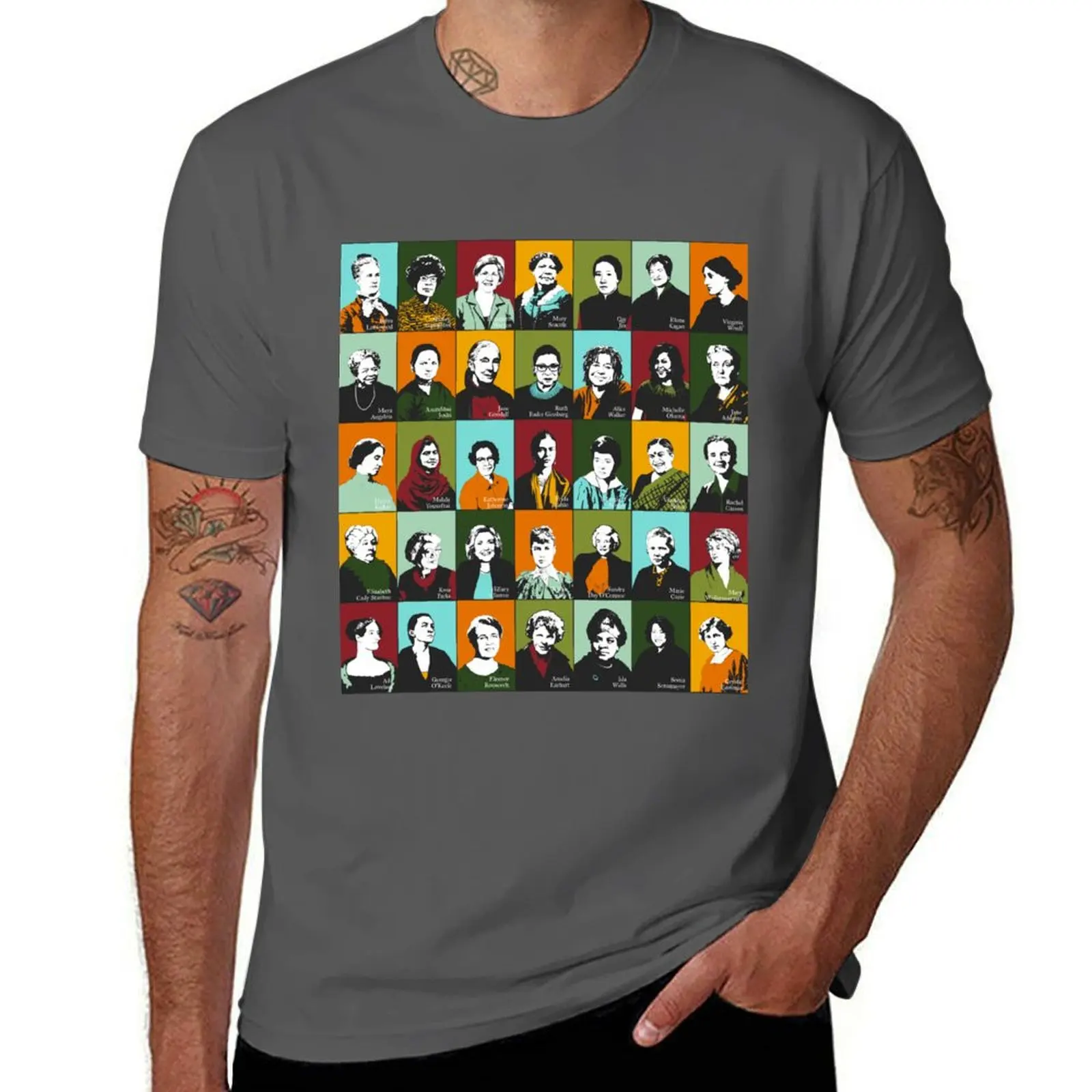 

Feminist Icons, Role Models T-Shirt animal prinfor boys valentines clothes anime stuff mens clothes