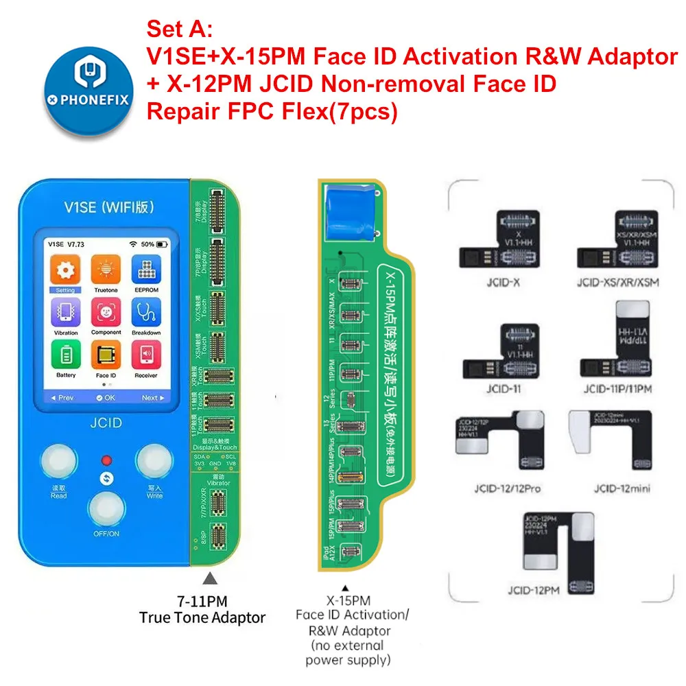 JC Non-removal Dot Matrix Flex Cable for iPhone X-15 PRO MAX Dot Projector Read Write Face ID Repair Flex Cable No Welding IC