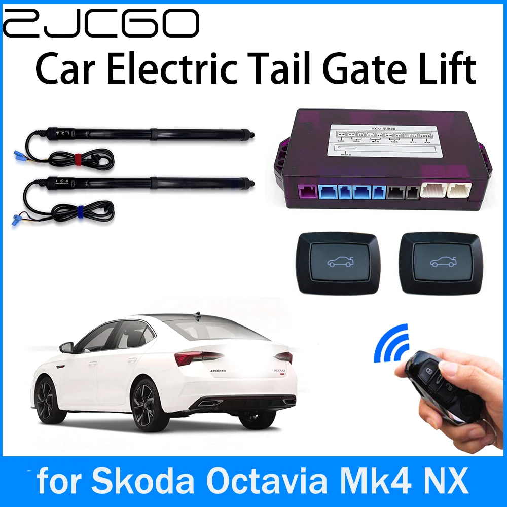 

ZJCGO Car Power Trunk Electric Suction Tailgate Intelligent Tail Gate Lift Strut for Skoda Octavia Mk4 NX 2019 2020 2021 2022