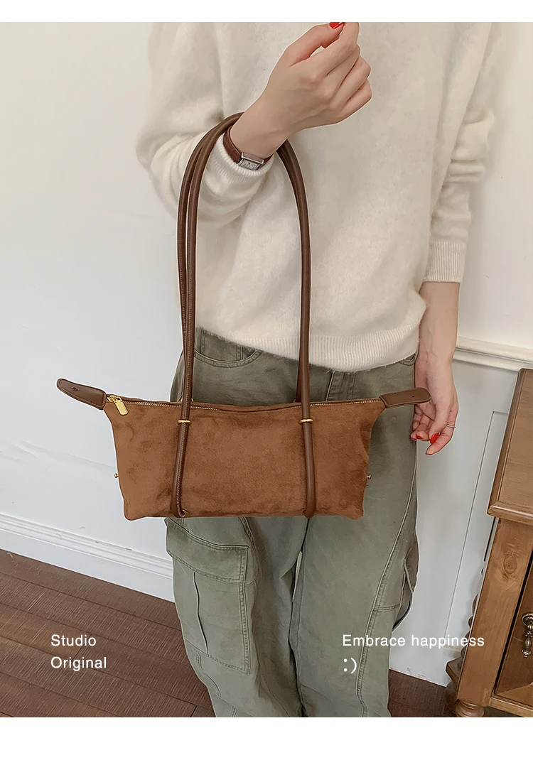 Bolso de Hombro Retro Estilo Francés para Mujer, Nuevo Modelo 2026, Ligero, de Lujo, Pequeño, de Alta Gama, Tipo Bowling