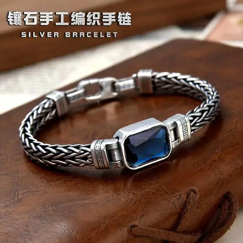 

YS Summer New Pattern China-Chic Handmade Retro Sterling Silver Weaving Bracelet Personalized Versatile Hip Hop Girl