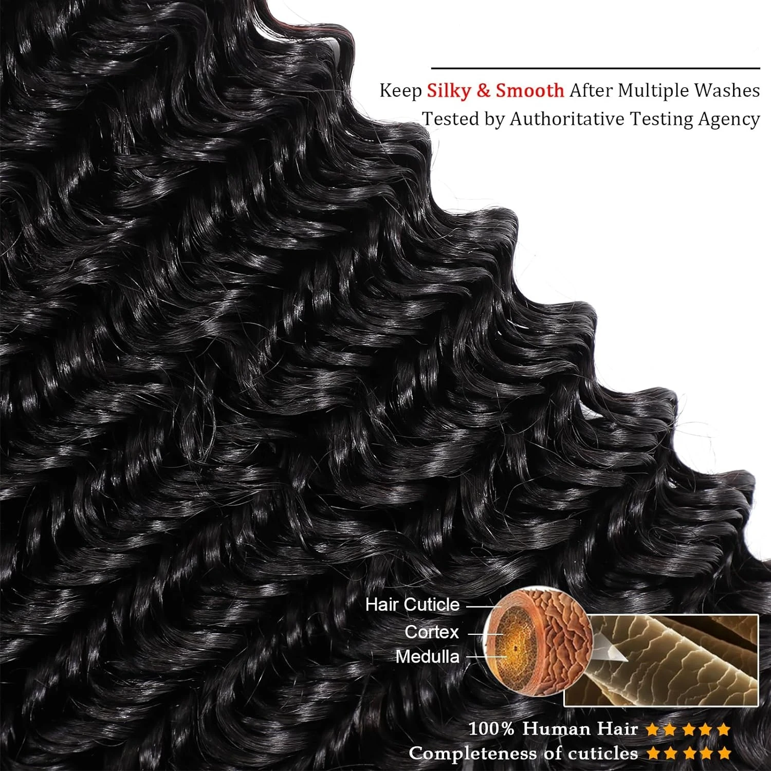 Rosabeauty 30 40 Inch Loose Deep Wave Human Hair Bundles Brazilian Curly 3 4 Bundles Raw Hair Extensions Double Weft Wholesale