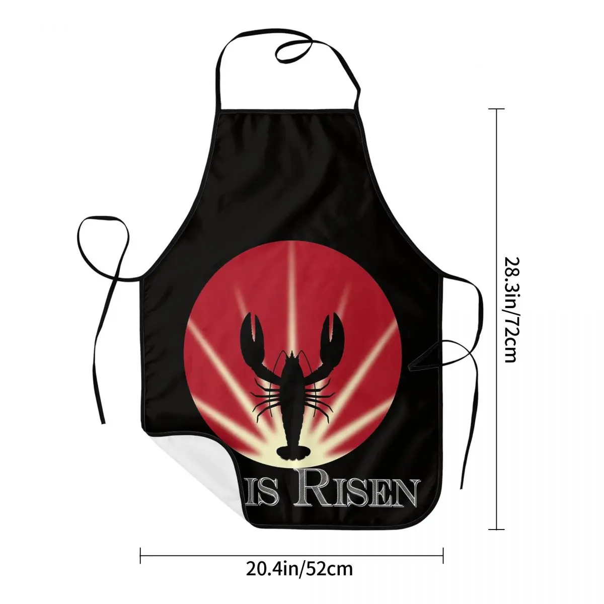 Leviathan Lobster God He Is Risen Aprons Chef Cooking Tablier Waterproof Bib Kitchen Cleaning Pinafore for Women Men Gardening