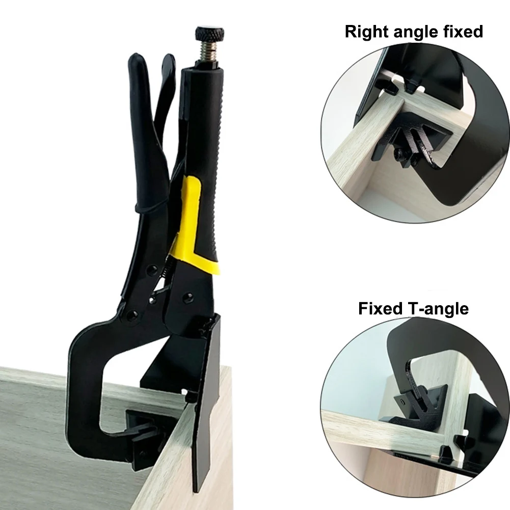 

Woodworking Right Angle Clamp Woodworking Clip Oblique Hole Locator Anti-displacement Quick Fix Right Angle 90 Degree Clamp Tool