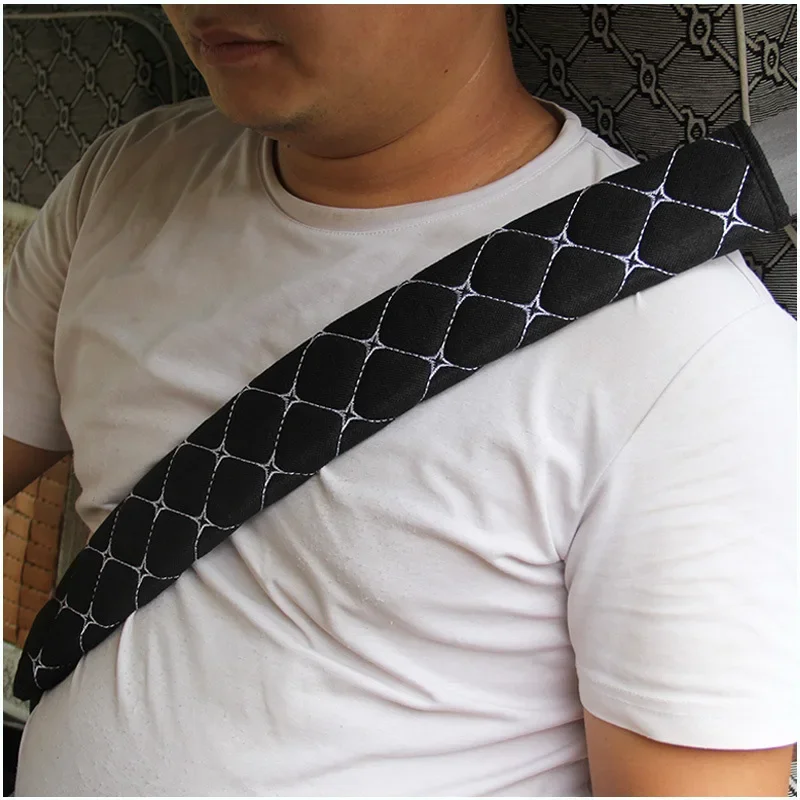 Bus Truck Truck Truck Lengthen 30 50 75 Plush Leather Car Safety Belt Shoulder Protector Safety Belt Cover Male