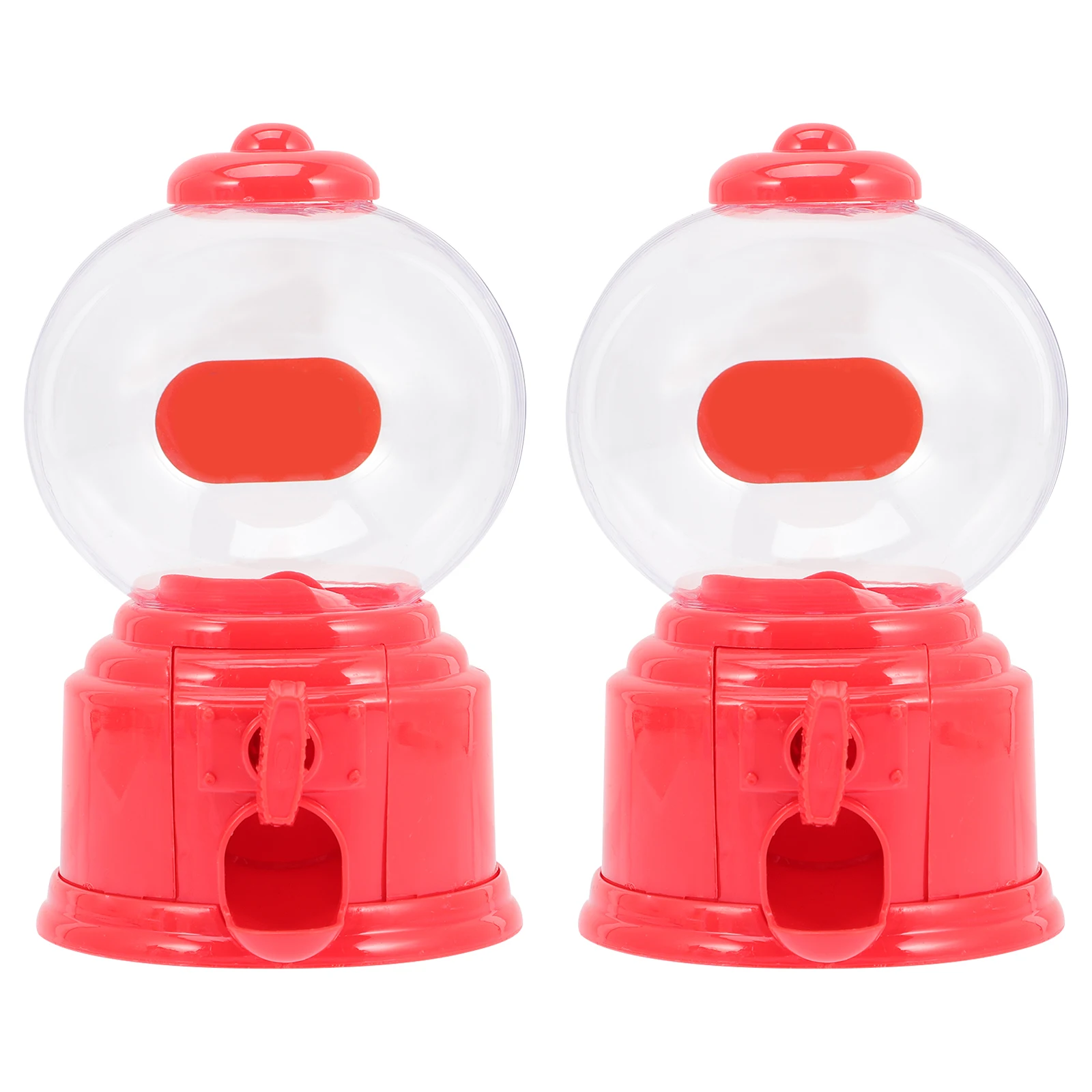 

2 Pcs Piggy Bank Machine Rotating Gumball Machines for Candy Vending Squeezer Child