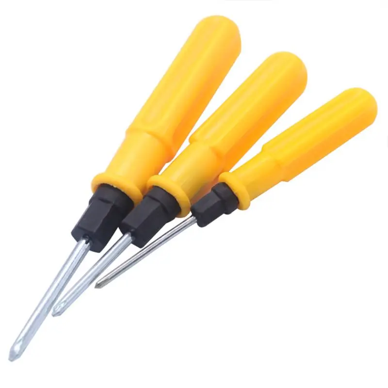 2 Sides Phillips and Slotted Double Head Screwdrivers Portable Repair Tools
