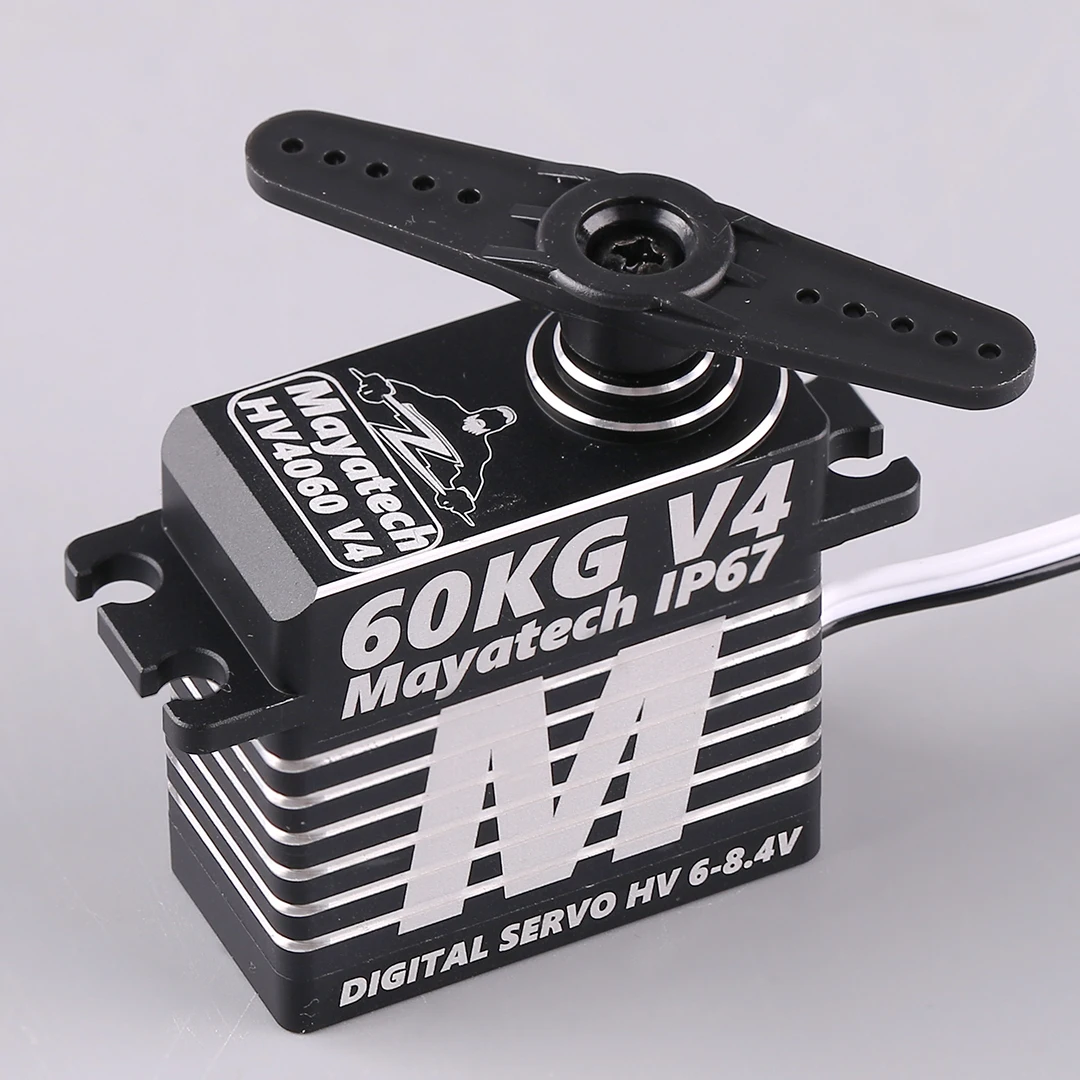 Mayatech HV4060 V4 ميتال جير سيرفو 60 كجم عزم دوران عالي الجهد نموذج مياه رقمي مضاد للرذاذ لألعاب RC HV4080 V4 80 كجم