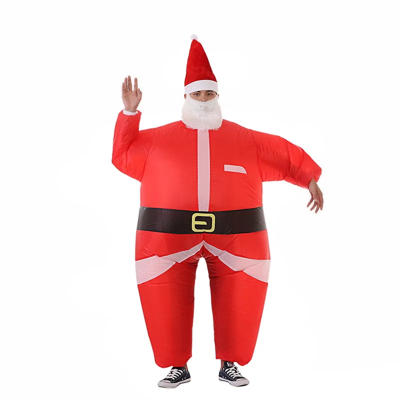 

Santa Claus Inflatable Costume Adult Christmas Costume Mascot Costume Halloween Party Carnival Dress Up