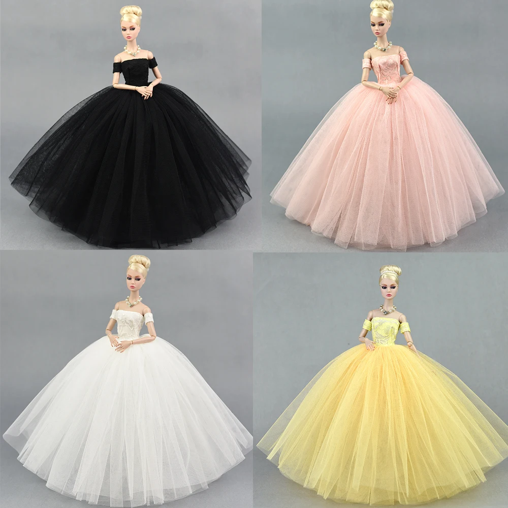 1 Pcs Fashion Doll Dress Costume Elegant Lady Wedding Dress For Barbie Clothes Dress For 1/6 Dolls Accessories Gift Toy JJ