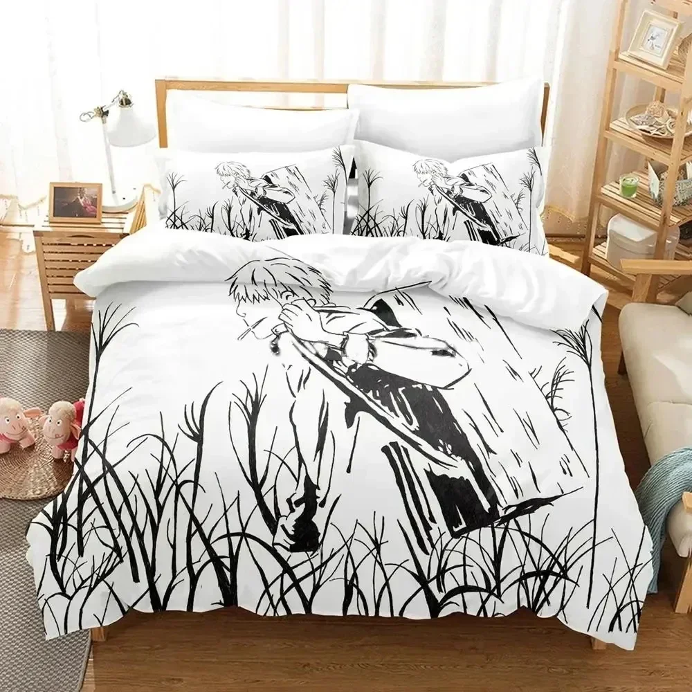 Top 3D Print Anime Mushishi Ginko Bedding Set Duvet Cover Bed Set Quilt Cover Pillowcase Comforter king Queen Size To Boys Adult