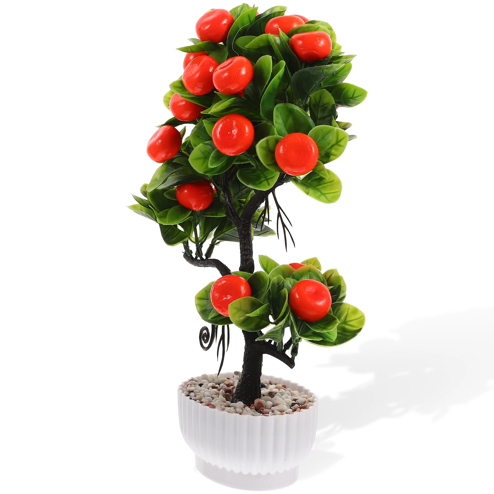 

Simulated Fruit Tree Ornaments Simulation Bonsai Household Fake Potted Plant Faux Foam