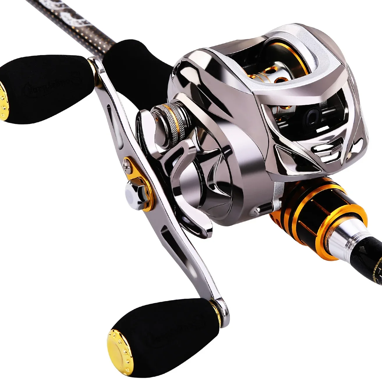 Sougayilang Baitcasting Fishing Reel 6.3:1 High Speed Gear Ratio Left Right Hand Casting Fishing Reel Bass Trout Fishing Reels