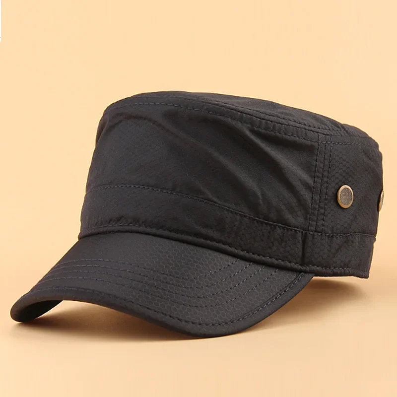 NEW Casual Hats for Men Women Flat Top Cap Spring Summer Cap Solid Sun Hat Adjustable Kapelusz