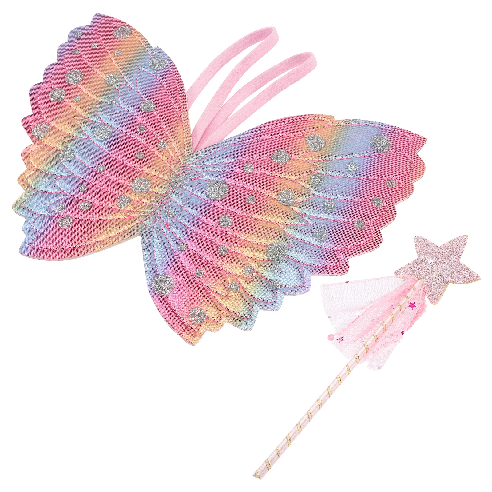 

1Set Fairy Wand Set Angel Wings Lovely Birthday Party Dress Up Costume Accessories Fairy Wands Costume Accessories
