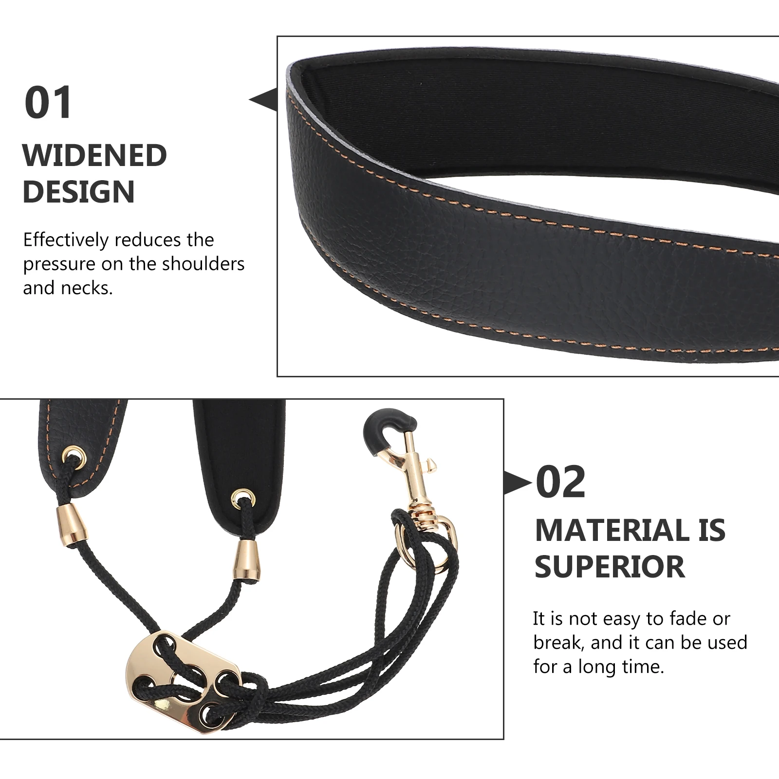 

Saxophone Neckband Accessory Accessories Strap Metal Harness Hanging Belt