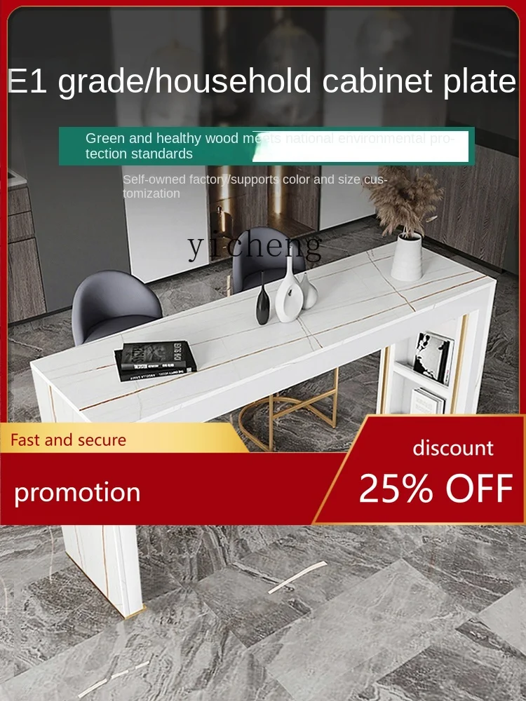 YFY Light Luxury Wall Table Living Room Partition Wine Cabinet Bar Counter Integrated