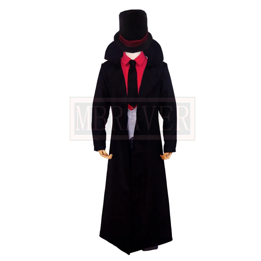 Villainous Black Hat Boss BH Halloween Cosplay Costume Uniform Party Christmas Outfit Customize Any Size