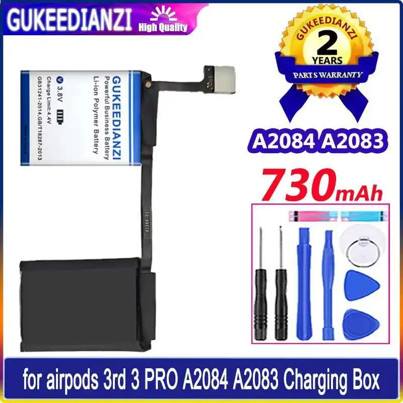 

730Mah For Airpods Pro A2084 A2083 Charging Box 3Rd Charge Headphone Case Battery Lightweight High Performance