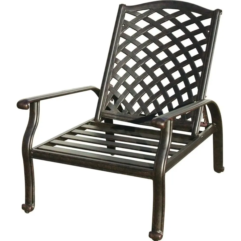 Nassau Cast Patio Reclining Club Chair