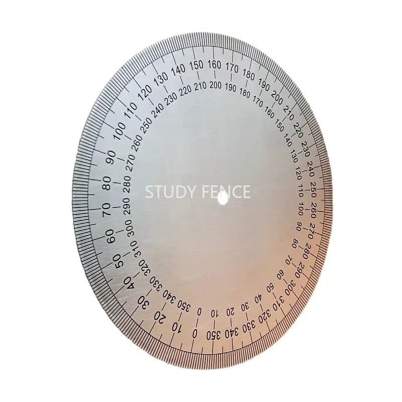 1pc Stainless Steel Arc Angle Disc 360 Degree Circular Ruler Household Hardware Accessories Angle Measurement Tool 160x2mm