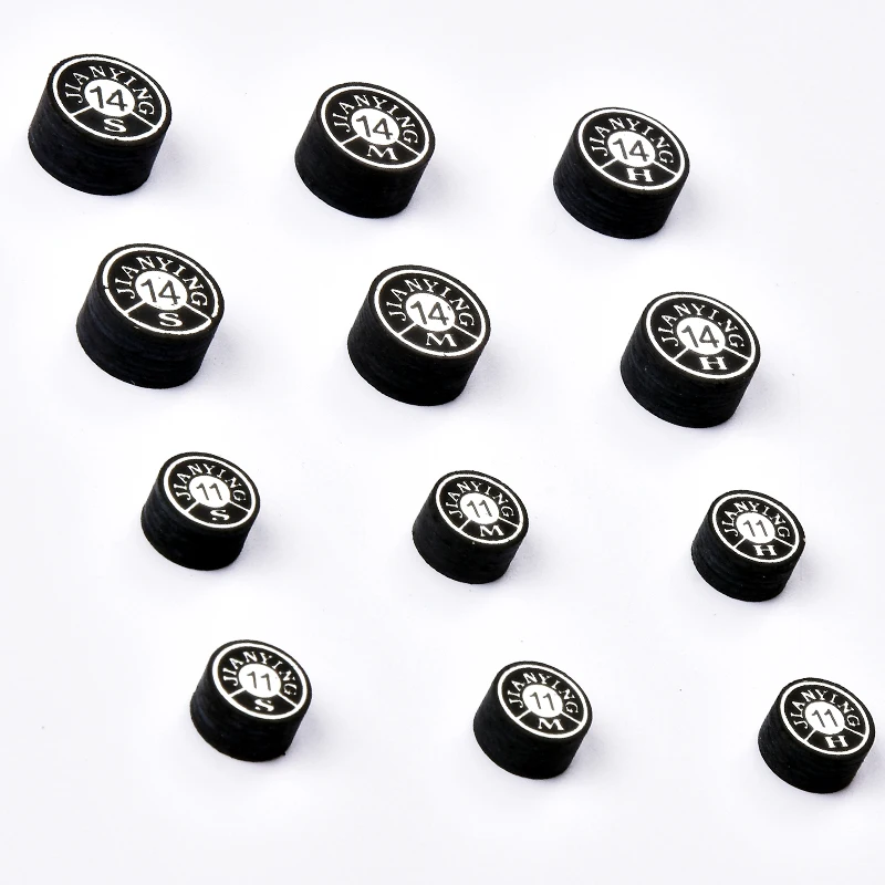 YFen جودة ممتازة 1/2 طرف جديلة البلياردو مكون من 9/6 طبقات من جلد الخنزير 11 مم/14 مم، S/M/H، ملحق البلياردو لعصا البلياردو