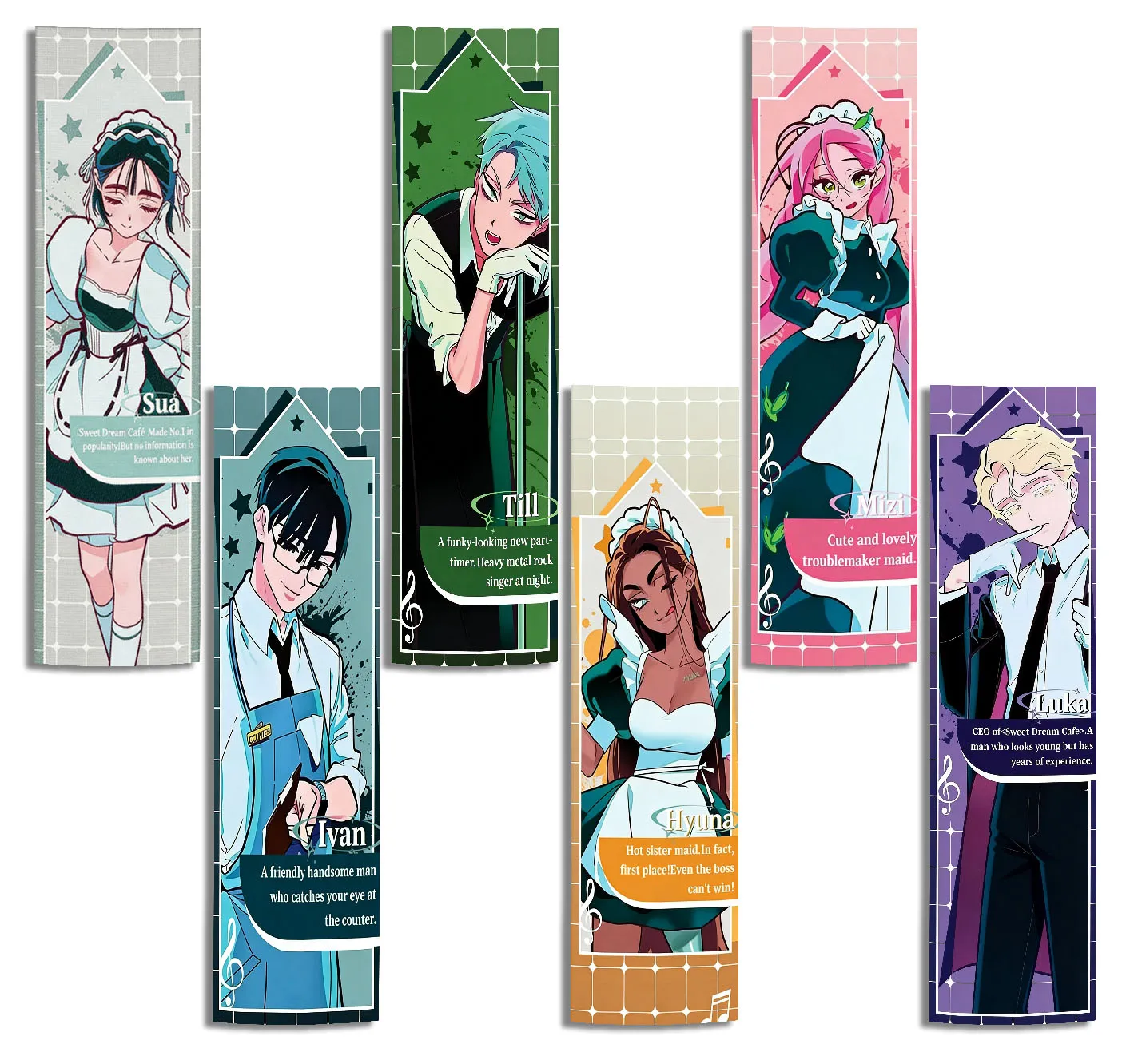 1PC Alien Stage All Characters Vertical Tapestry, Anime Mizi Sua Till Ivan Hyuna Luka Wall Art, Home Decor Room Decoration Gift