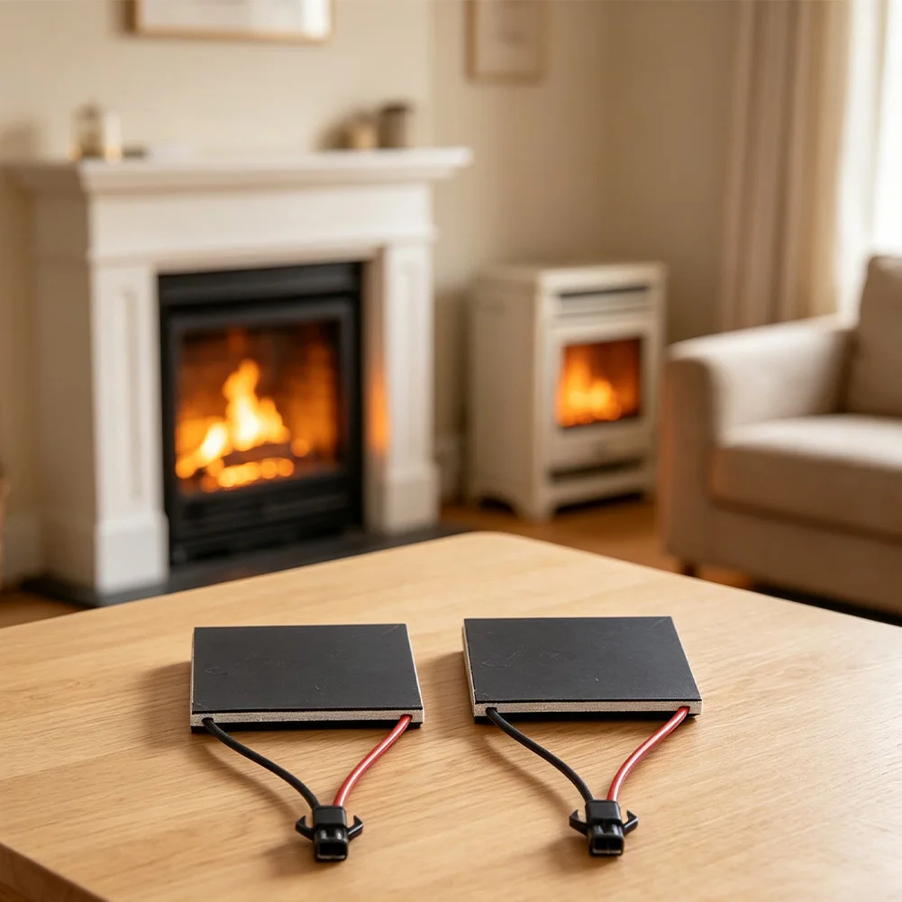 2PCS Fireplace Fan Power Generation Sheet For Stove Fan Repair Parts Fireplace Fan Generators 200-250°C