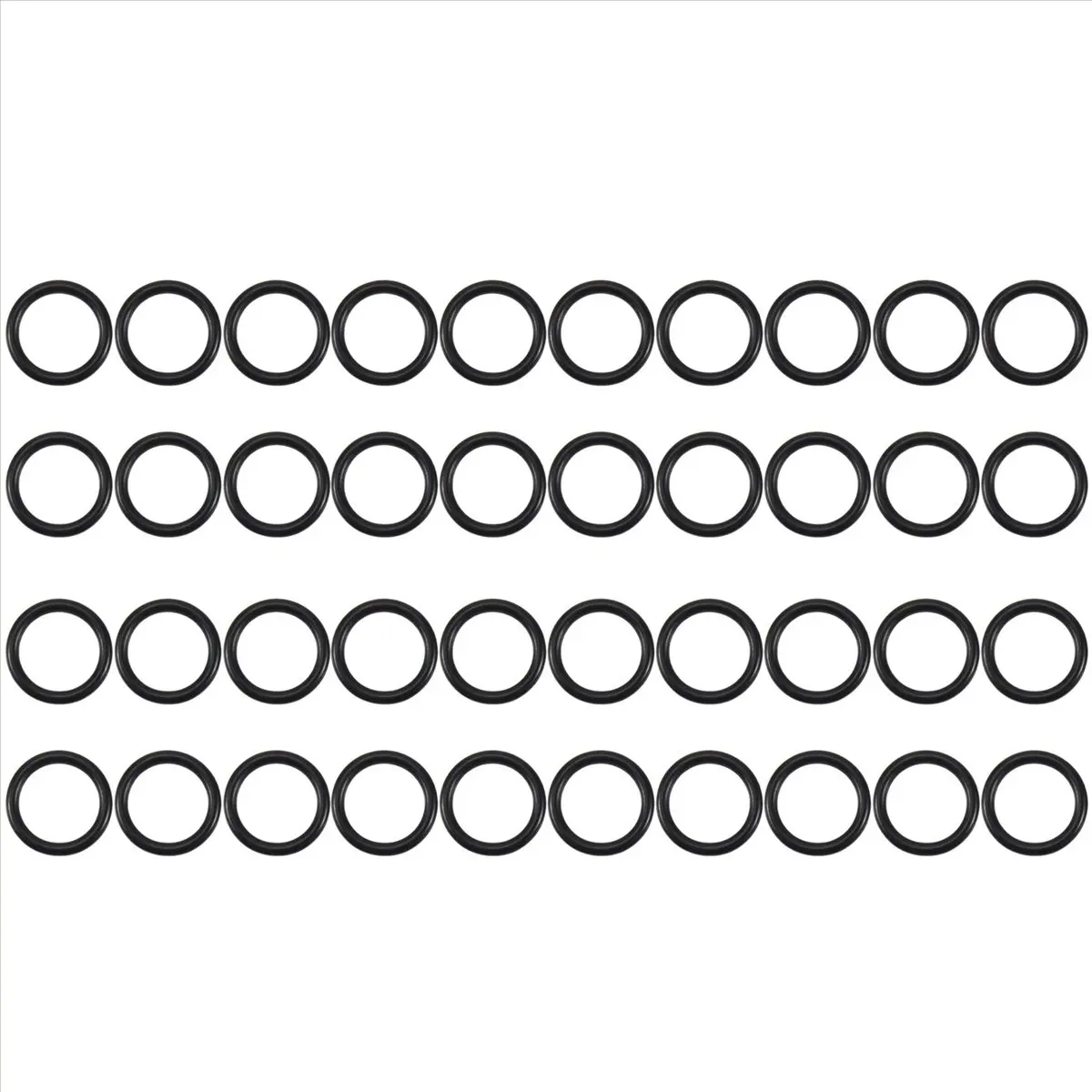AA83 10 pcs Black Rubber Oil Seal O Shaped Rings Seal washers 16 x 12 x 2 mm