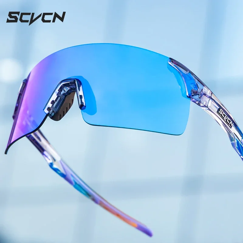 Scvcn-Cycling Sunglasses Mtb Polarized Sports Cycling Glasses Goggles Bicycle Mountain Bike Glasses Men\'s Women Cycling Eyewear