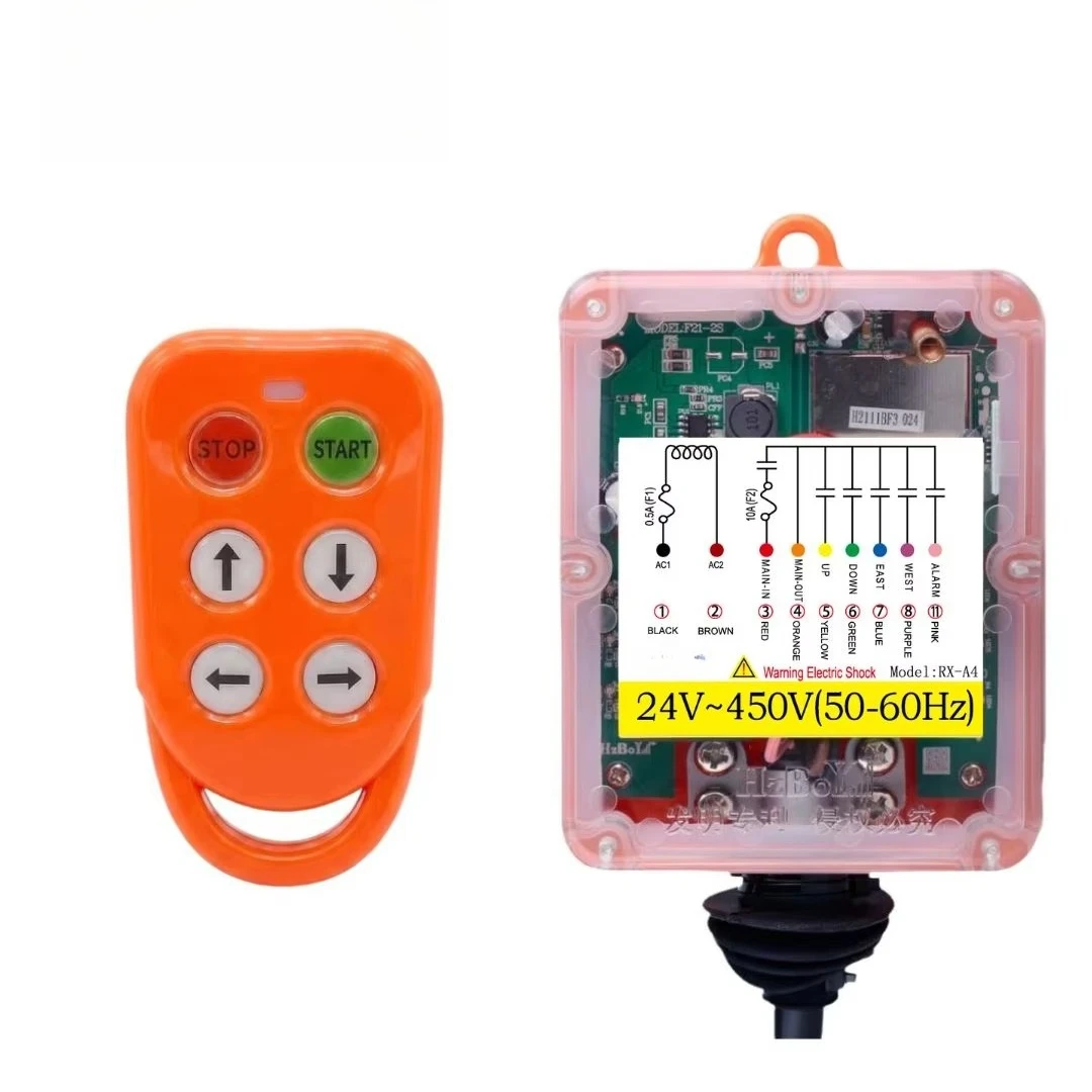 HzBoY M4 4-Channel Wireless Remote Control Switch -DC 12V-24V for Hoist Winch Crane