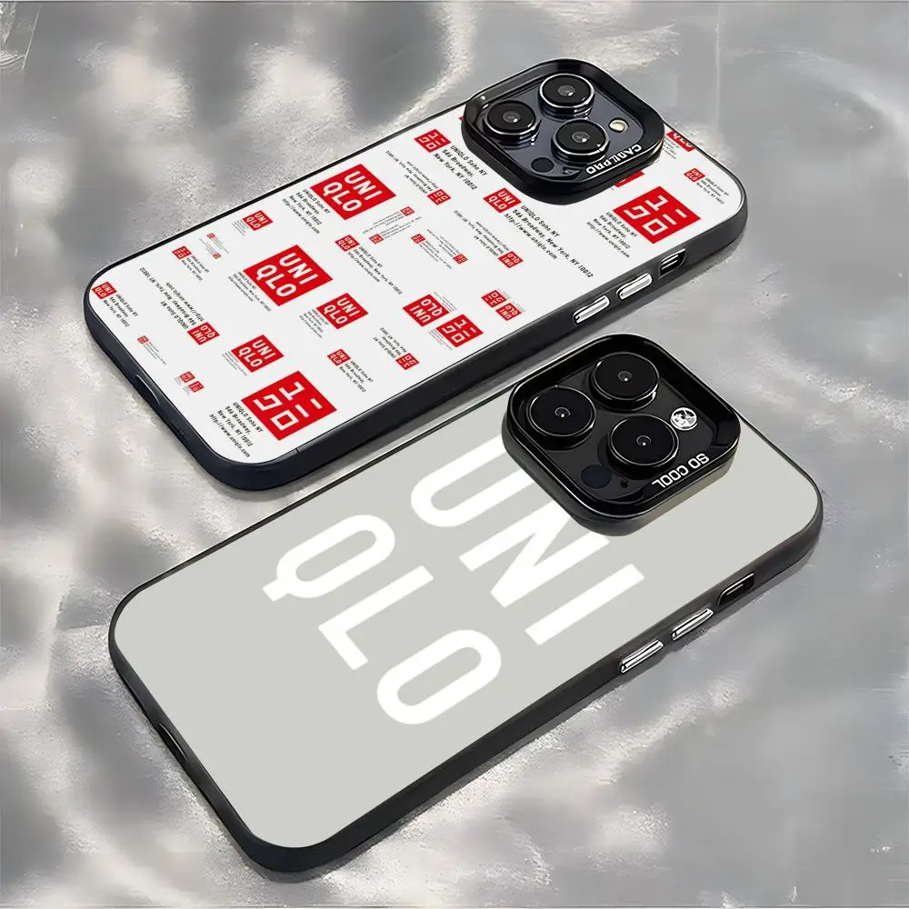 Funda Uniqlo para Teléfono, Carcasa Plateada lMDColor para iPhone 17, 16, 15, 14, 13, 12, 11 Pro Max Plus