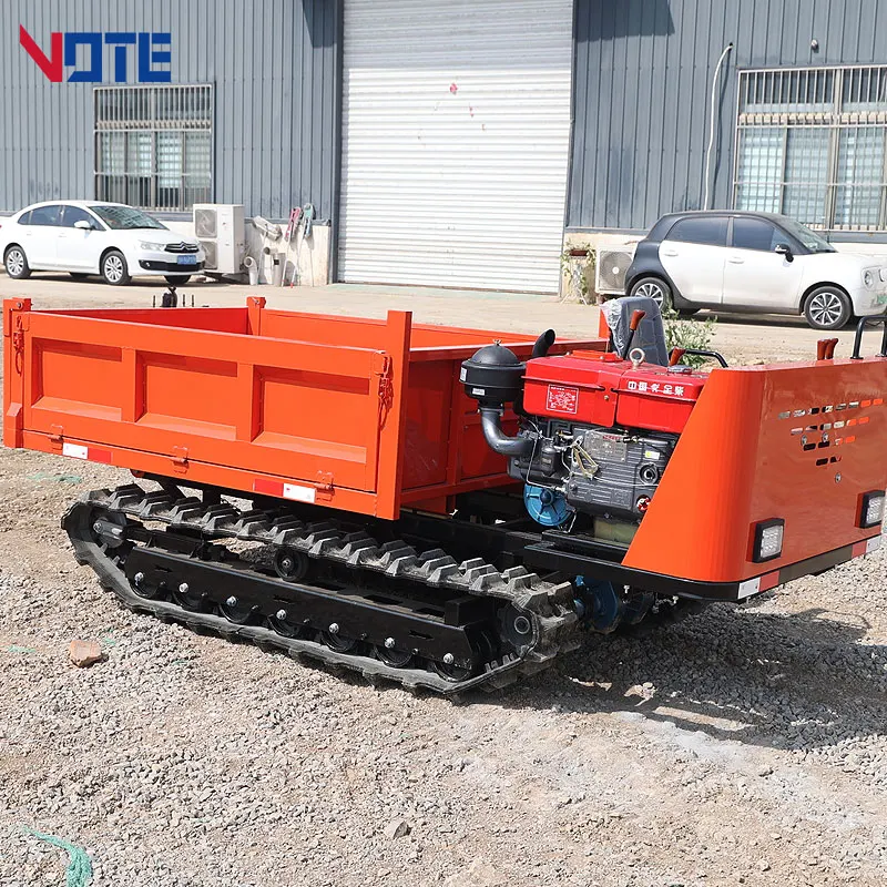 CE Factory Direct Sales Chinese 1.5 Ton 800 kg Tipper Garden Mini Dumper Truck Price Diesel Crawler Mini Cargo Dumper for Farm