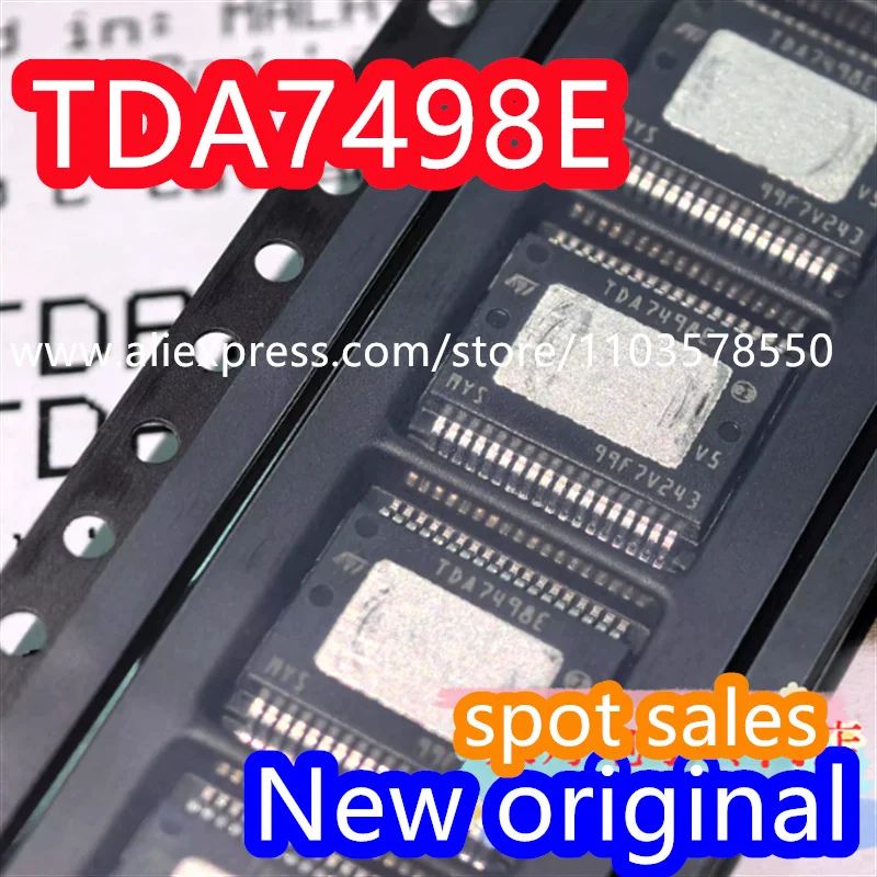 5PCS  100% brand new original TDA7498 TDA7498E TDA7498ETR dual channel D-class amplifier board chip SMT SSOP-36